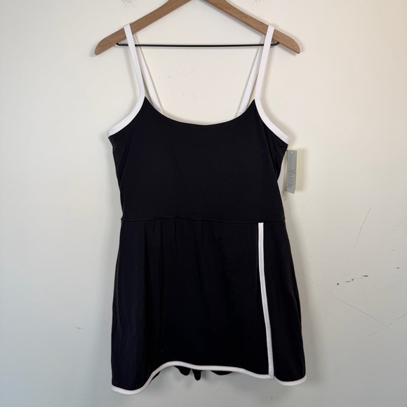NWT All In Motion Everyday Soft Dress Black Size XL Tennis Built In Shorts /Bra - Picture 3 of 8